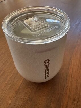 Corkcicle Stemless Insulated Wine Tumbler in Light Gray